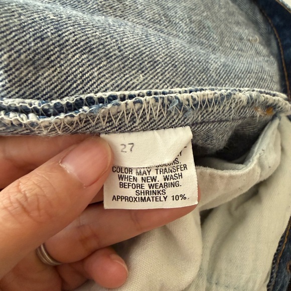 Vintage Levis 501s jeans.